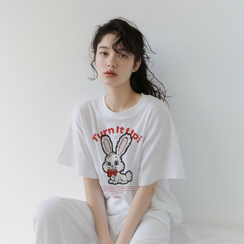 urday【Turn It Up!】Tシャツ(4225615)ホワイト/urday(マミアン)