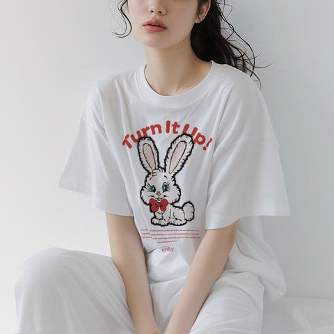 urday【Turn It Up!】Tシャツ(4225615)ホワイト/urday(マミアン)