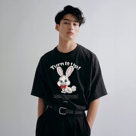 urday【Turn It Up!】Tシャツ(4413001)ブラック/urday(マミアン)