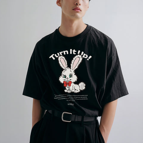 urday【Turn It Up!】Tシャツ(4413001)ブラック/urday(マミアン)