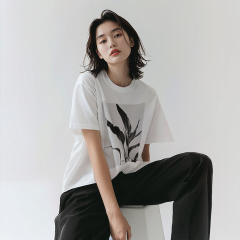 urday【Aspidistra】フォトTシャツ(7100162)ホワイト/urday(マミアン)