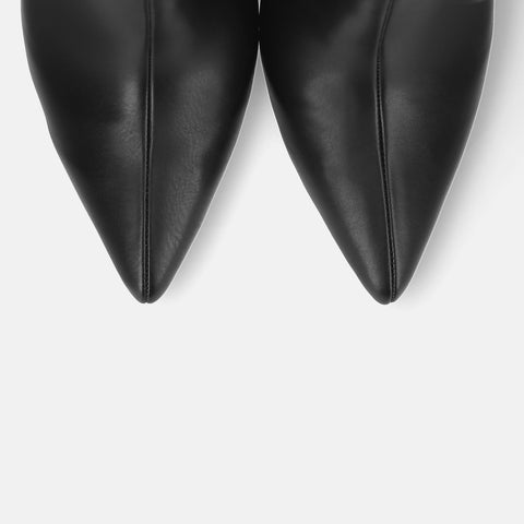 50%OFF:サイドゴア ミドルブーツ(m72009)ブラック/mamian(マミアン)