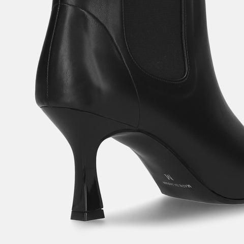 50%OFF:サイドゴア ミドルブーツ(m72009)ブラック/mamian(マミアン)