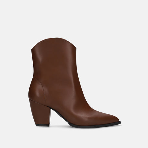 50%OFF:ウエスタンライク ショートブーツ(m72012 )ブラウン/mamian(マミアン)