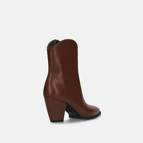 50%OFF:ウエスタンライク ショートブーツ(m72012 )ブラウン/mamian(マミアン)