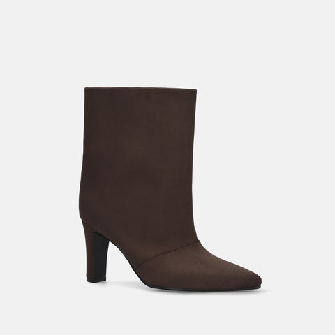 50%OFF:ワイドシャフト ショートブーツ(m81009)ブラウンS/mamian(マミアン)