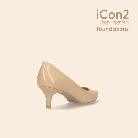 ラストワン限定特価990円:iCon2 Foundations:ポインテッドトゥ パンプス(F5718)メルティバニラ/mamian(マミアン)