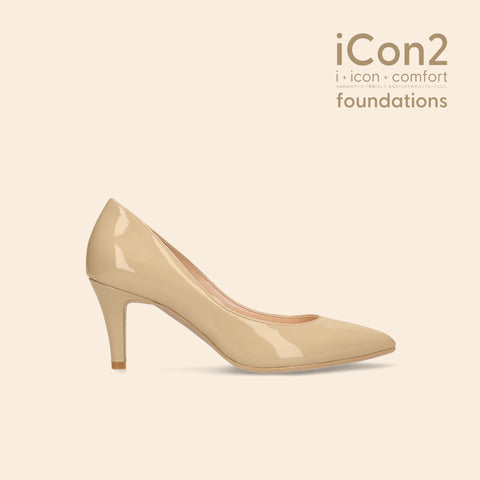 限定特価990円:iCon2 Foundations:ポインテッドトゥ パンプス(F7203)メルティバニラ/mamian(マミアン)