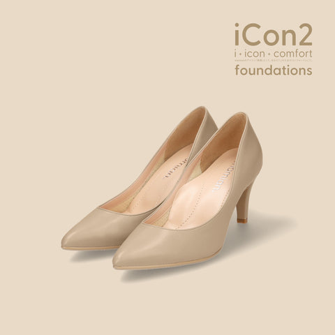 30%OFF:iCon2 Foundations 2024:ポインテッドトゥ パンプス(F7203)モイストジンジャー/mamian(マミアン)