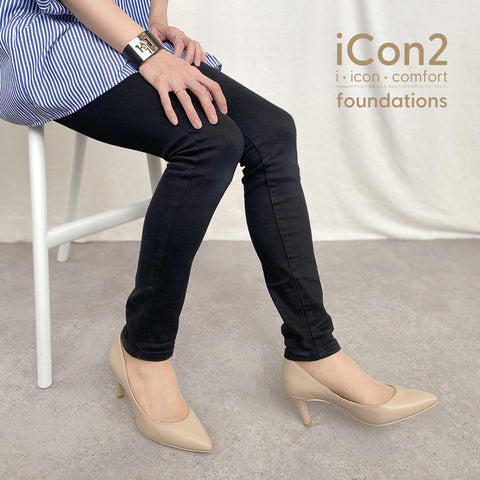 30%OFF:iCon2 Foundations 2024:ポインテッドトゥ パンプス(F7203)モイストジンジャー/mamian(マミアン)