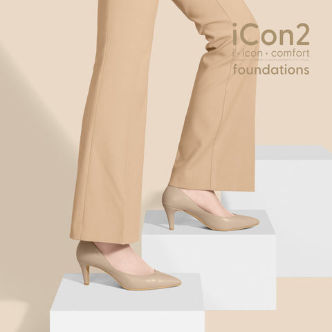 30%OFF:iCon2 Foundations 2024:ポインテッドトゥ パンプス(F7203)モイストジンジャー/mamian(マミアン)