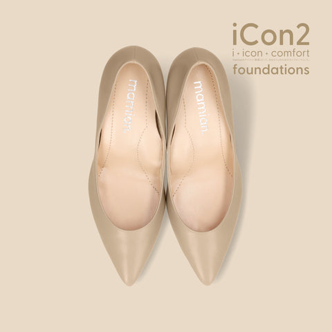 30%OFF:iCon2 Foundations 2024:ポインテッドトゥ パンプス(F7203)モイストジンジャー/mamian(マミアン)