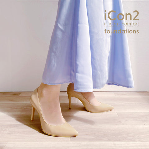 30%OFF:iCon2 Foundations 2024:ポインテッドトゥ パンプス(F970)メルティバニラ/mamian(マミアン)