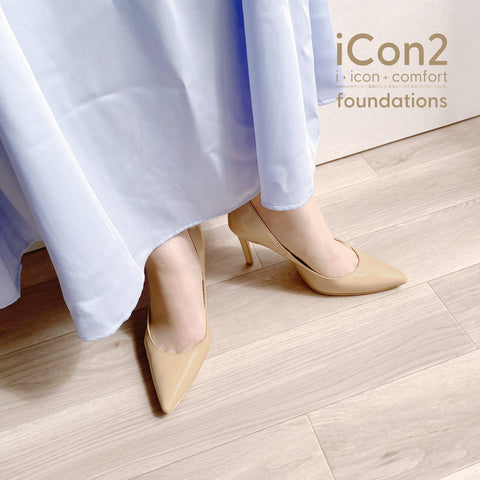 30%OFF:iCon2 Foundations 2024:ポインテッドトゥ パンプス(F970)メルティバニラ/mamian(マミアン)