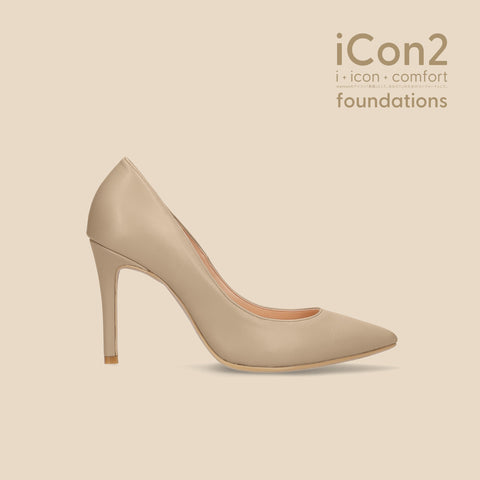 限定特価990円:iCon2 Foundations:ポインテッドトゥ パンプス(F970)モイストジンジャー/mamian(マミアン)