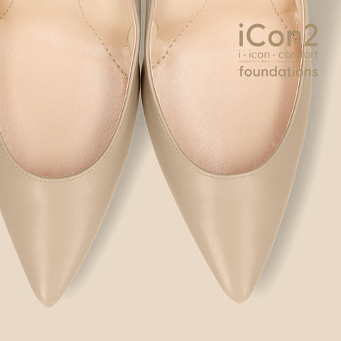 限定特価990円:iCon2 Foundations:ポインテッドトゥ パンプス(F970)モイストジンジャー/mamian(マミアン)