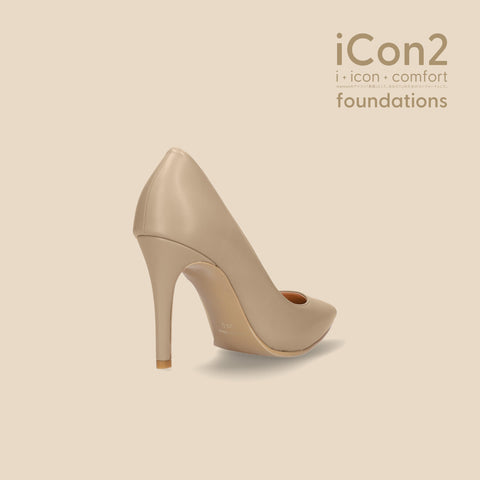 限定特価990円:iCon2 Foundations:ポインテッドトゥ パンプス(F970)モイストジンジャー/mamian(マミアン)