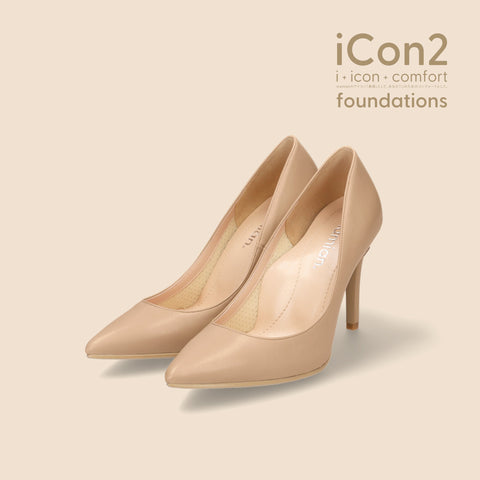 30%OFF:iCon2 Foundations 2024:ポインテッドトゥ パンプス(F970)モイストナチュラル/mamian(マミアン)