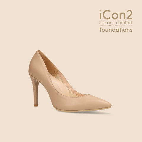 30%OFF:iCon2 Foundations 2024:ポインテッドトゥ パンプス(F970)モイストナチュラル/mamian(マミアン)