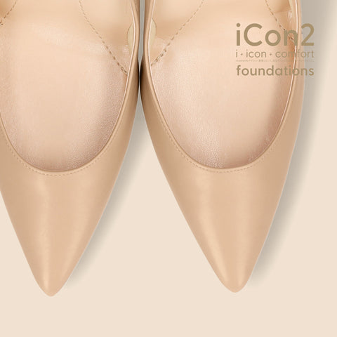30%OFF:iCon2 Foundations 2024:ポインテッドトゥ パンプス(F970)モイストナチュラル/mamian(マミアン)