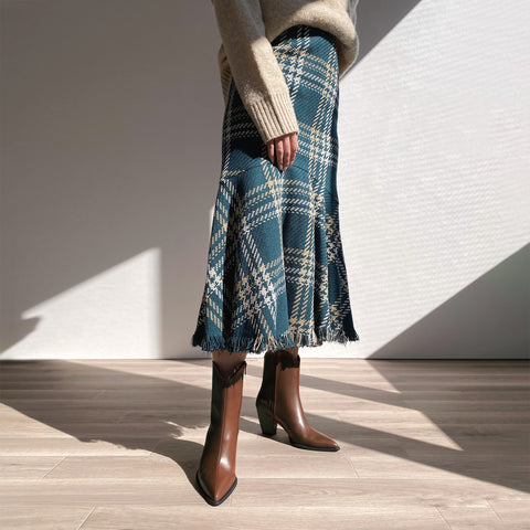 50%OFF:ウエスタンライク ショートブーツ(m72012 )ブラウン/mamian(マミアン)