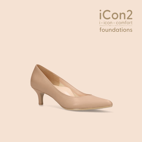 30%OFF:iCon2 Foundations:ポインテッドトゥ パンプス(F5718)モイストメープル/mamian(マミアン)