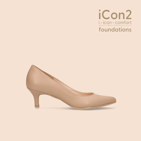 30%OFF:iCon2 Foundations:ポインテッドトゥ パンプス(F5718)モイストメープル/mamian(マミアン)