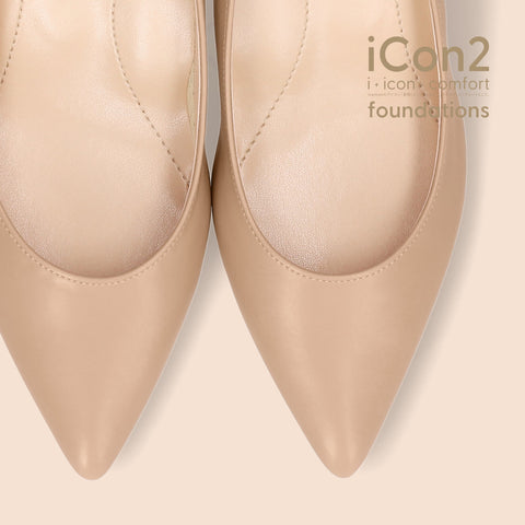 30%OFF:iCon2 Foundations:ポインテッドトゥ パンプス(F5718)モイストメープル/mamian(マミアン)