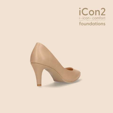 30%OFF:iCon2 Foundations 2024:ポインテッドトゥ パンプス(F7203)モイストナチュラル/mamian(マミアン)