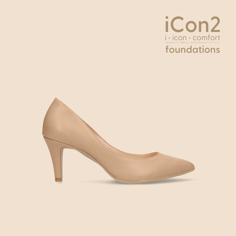 30%OFF:iCon2 Foundations 2024:ポインテッドトゥ パンプス(F7203)モイストナチュラル/mamian(マミアン)
