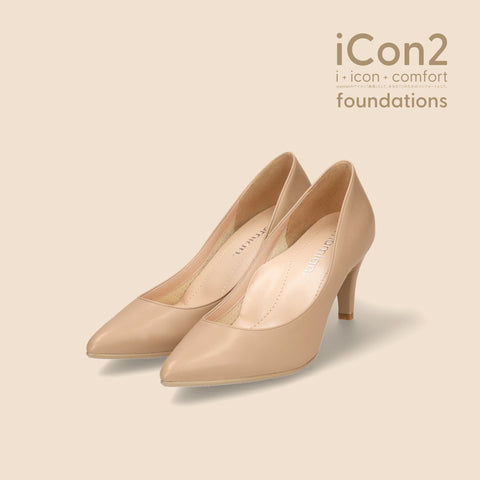 30%OFF:iCon2 Foundations 2024:ポインテッドトゥ パンプス(F7203)モイストナチュラル/mamian(マミアン)