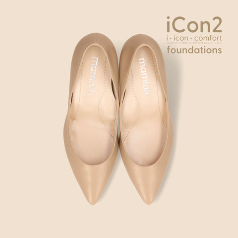 30%OFF:iCon2 Foundations 2024:ポインテッドトゥ パンプス(F7203)モイストナチュラル/mamian(マミアン)