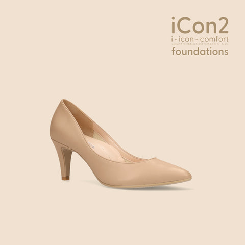 30%OFF:iCon2 Foundations 2024:ポインテッドトゥ パンプス(F7203)モイストナチュラル/mamian(マミアン)