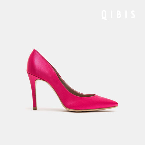 40%OFF:QIBIS ONE:9cmヒール ポインテッドトゥ パンプス(QM9004)ピンク/QIBIS(マミアン)