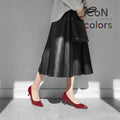 ラストワン20%OFF：2024AW：iCoN COLORS：ポインテッドトゥ エナメル パンプス（C57171）ワインE/mamian（マミアン）