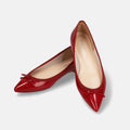 2026SSBI：ポインテッドトゥ フラット バレエシューズ（1333）レッドE/mamian（マミアン）