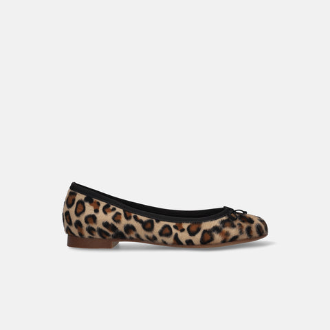 予約：2026AW：ラウンドトゥ バレエシューズ（m10201）レオパードS