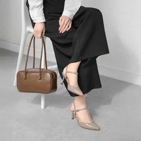 20%OFF: 2024SS: T-strap back band pumps (m72008) beige E