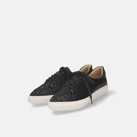予約：グリッターコンビ スニーカー（m1004）ブラック/C/mamian（マミアン）