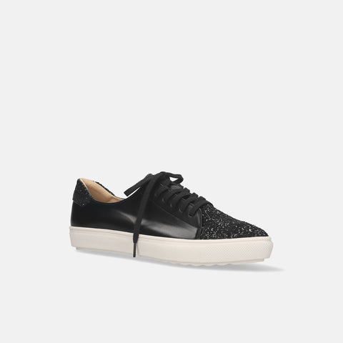 予約：グリッターコンビ スニーカー（m1004）ブラック/C/mamian（マミアン）