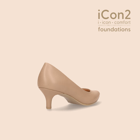 iCon2 Foundations 2024：ポインテッドトゥ パンプス（F5718）モイストメープル/mamian（マミアン）