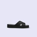 限定特価3,490円：【ユニセックス】厚底 プラットフォーム クロス サンダル（m10bn07）ブラック/mamian（マミアン）