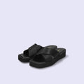 限定特価3,490円：【ユニセックス】厚底 プラットフォーム クロス サンダル（m10bn07）ブラック/mamian（マミアン）
