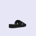 限定特価3,490円：【ユニセックス】厚底 プラットフォーム クロス サンダル（m10bn07）ブラック/mamian（マミアン）